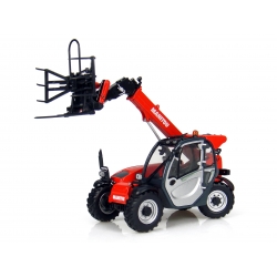 Chariot télescopique Manitou MLT625 avec fourche et pince à balles à l'échelle 1:32 Universal Hobbies UH2925