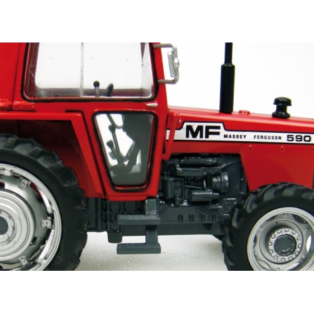 Modèle Réduit Tracteur Massey Ferguson 590 4WD - Échelle 1/32, Universal Hobbies, Série Limitée 500 Ex.