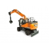 Doosan DX160W with 2 attachments : Tilting bucket & Clamshell bucket