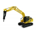 Pelle Komatsu PC210LC-11 avec perforateur à l'échelle 1:50 Universal Hobbies UH8140