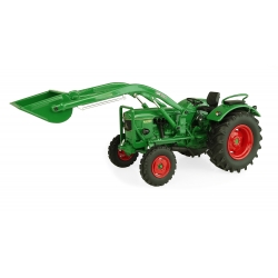 Universal Hobbies 1:32 Scale Deutz hr D60 05 - 2 WD with Front Loader Tractor Diecast Replica UH5254