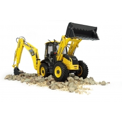 Universal Hobbies 1:50 Scale Komatsu WB97S-8 4WD with Front and Backhoe Loader Diecast Replica UH8139