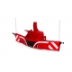 TRACTORBUMPER SAFETYWEIGHT 800 KG - ROUGE