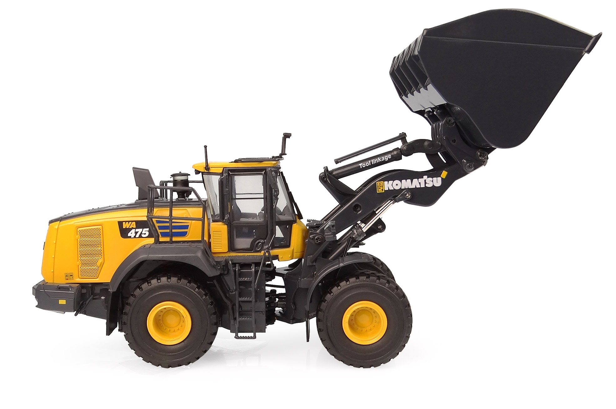 Chargeur Komatsu WA475-10 En Blanc - Modèle Réduit Universal Hobbies 1/50 - Neuf Sous Boîte