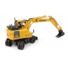 Pelle Komatsu PW148-11 sur pneus avec godet et benne preneuse à l'échelle 1:50 Universal Hobbies UH8162