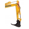 Universal Hobbies 1:50 Scale Komatsu PW148-11 on wheeles with bucket and clamshell Excavator Diecast Replica UH8162