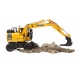 Universal Hobbies 1:50 Scale Komatsu PW148-11 on wheeles with bucket and clamshell Excavator Diecast Replica UH8162