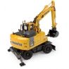 Universal Hobbies 1:50 Scale Komatsu PW148-11 on wheeles with bucket and jackhammer Excavator Diecast Replica UH8162