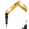 Universal Hobbies 1:50 Scale Komatsu PW148-11 on wheeles with bucket and jackhammer Excavator Diecast Replica UH8162