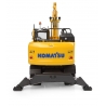 Universal Hobbies 1:50 Scale Komatsu PW148-11 on wheeles with bucket and jackhammer Excavator Diecast Replica UH8162