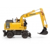 Universal Hobbies 1:50 Scale Komatsu PW148-11 on wheeles with bucket and jackhammer Excavator Diecast Replica UH8162